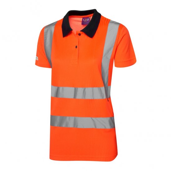Leo Lana EcoViz Comfort Women's Polo Shirt Orange - Ρούχα εργασίας - 