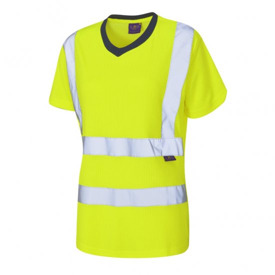 Leo Belstone EcoViz Comfort Women's T-Shirt Yellow - Ρούχα εργασίας - 