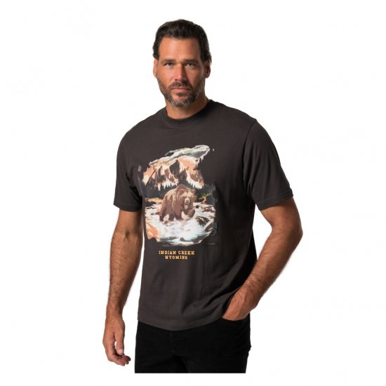 JP1880 T-Shirt Indian Creek Anthracite TALL - ΑΝΔΡΙΚΑ ΡΟΥΧΑ MT-6XLT - Μεγέθη TALL