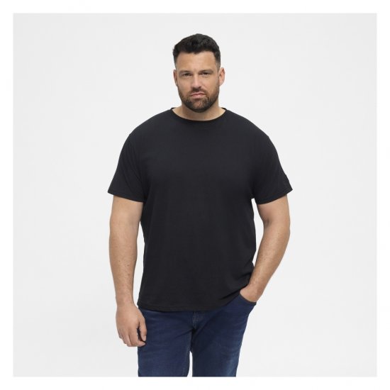 North Latitude T-Shirt O-Neck Black - Μακό μπλουζάκια - Aνδρικά μπλουζεσ μεγάλα μεγέθη