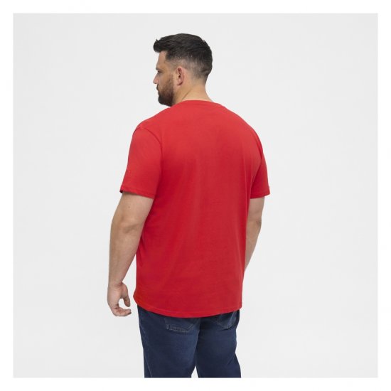 North Latitude T-Shirt O-Neck Red - Μακό μπλουζάκια - Aνδρικά μπλουζεσ μεγάλα μεγέθη