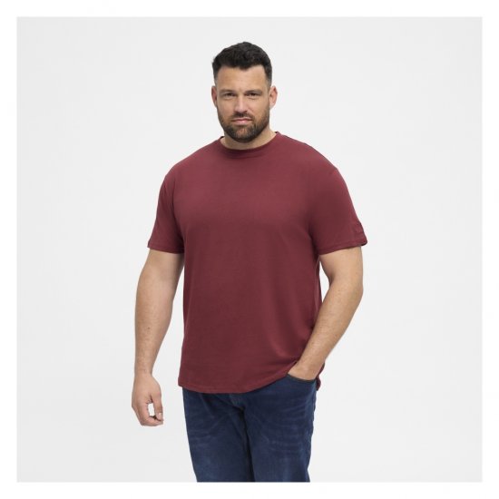 North Latitude T-Shirt O-Neck Bordeaux - Μακό μπλουζάκια - Aνδρικά μπλουζεσ μεγάλα μεγέθη