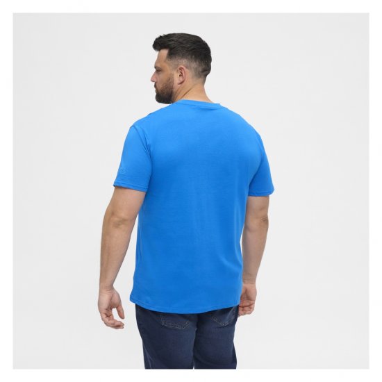 North Latitude T-Shirt O-Neck Cobolt Blue - Μακό μπλουζάκια - Aνδρικά μπλουζεσ μεγάλα μεγέθη