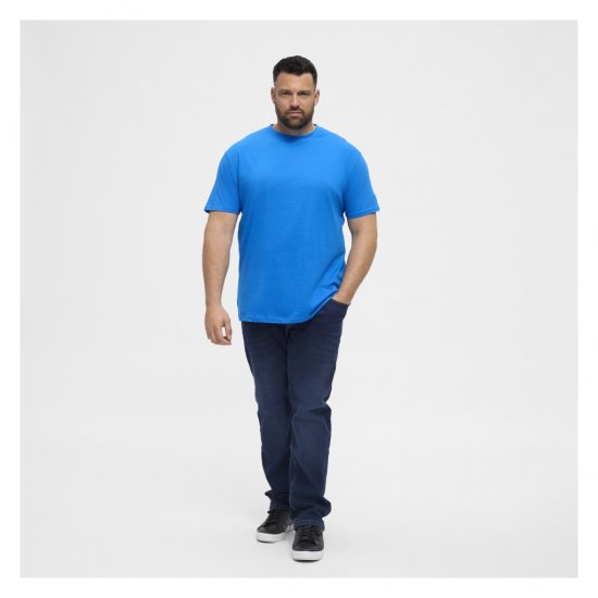 North Latitude T-Shirt O-Neck Cobolt Blue - Μακό μπλουζάκια - Aνδρικά μπλουζεσ μεγάλα μεγέθη