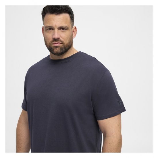 North Latitude T-Shirt O-Neck Navy Blue - Μακό μπλουζάκια - Aνδρικά μπλουζεσ μεγάλα μεγέθη