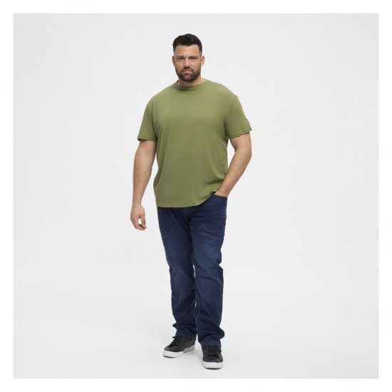 North Latitude T-Shirt O-Neck Olive Green - Μακό μπλουζάκια - Aνδρικά μπλουζεσ μεγάλα μεγέθη