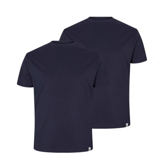 North Latitude Denim 2-Pack T-Shirt Navy Blue - Μακό μπλουζάκια - Aνδρικά μπλουζεσ μεγάλα μεγέθη