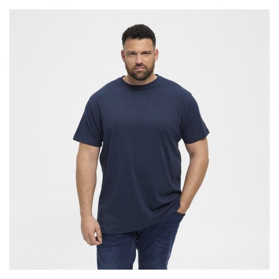 North Latitude Denim 2-Pack T-Shirt Navy Blue - Μακό μπλουζάκια - Aνδρικά μπλουζεσ μεγάλα μεγέθη
