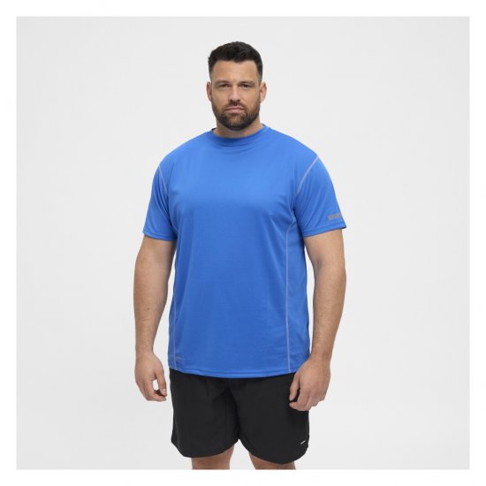 North Latitude Sport Tech T-Shirt Cobolt Blue - Μακό μπλουζάκια - Aνδρικά μπλουζεσ μεγάλα μεγέθη