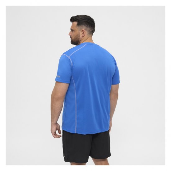 North Latitude Sport Tech T-Shirt Cobolt Blue - Μακό μπλουζάκια - Aνδρικά μπλουζεσ μεγάλα μεγέθη