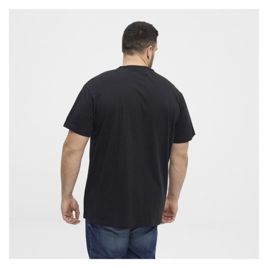 North Latitude Denim Printed Logo T-Shirt Black - Μακό μπλουζάκια - Aνδρικά μπλουζεσ μεγάλα μεγέθη