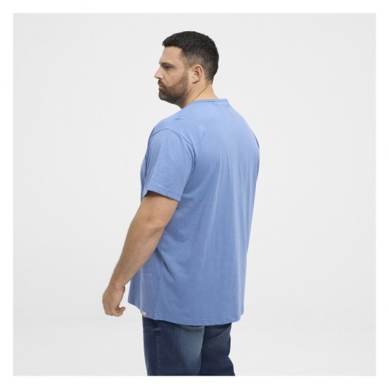 North Latitude Denim Printed Logo T-Shirt Dusty Blue - Μακό μπλουζάκια - Aνδρικά μπλουζεσ μεγάλα μεγέθη