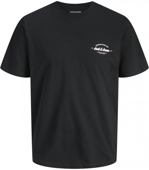 Jack & Jones Brandon T-Shirt Black - Μακό μπλουζάκια - Aνδρικά μπλουζεσ μεγάλα μεγέθη