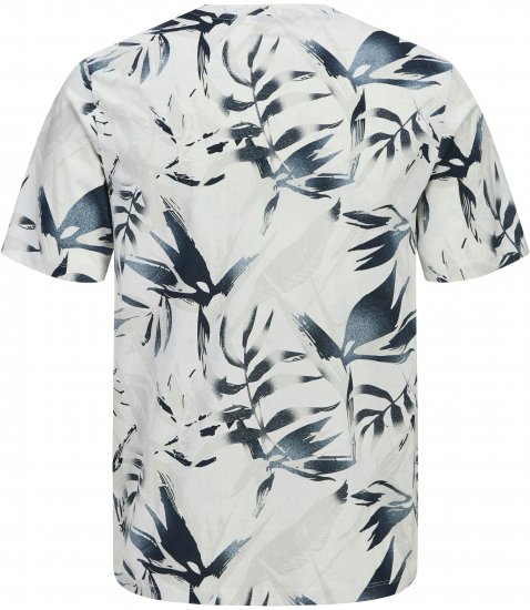 Jack & Jones Honolulu T-Shirt White - Μακό μπλουζάκια - Aνδρικά μπλουζεσ μεγάλα μεγέθη