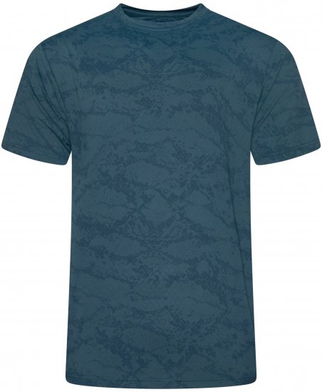 Kam Jeans AP013 Technical T-Shirt Blue - Μακό μπλουζάκια με στάμπα - 