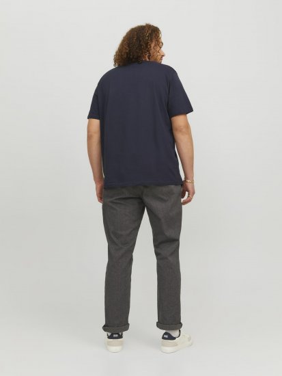 Jack & Jones Logan T-Shirt Navy - Μακό μπλουζάκια - Aνδρικά μπλουζεσ μεγάλα μεγέθη