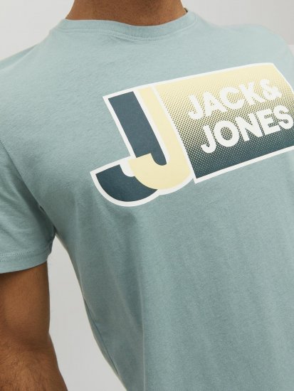 Jack & Jones Logan T-Shirt Grey - Μακό μπλουζάκια - Aνδρικά μπλουζεσ μεγάλα μεγέθη