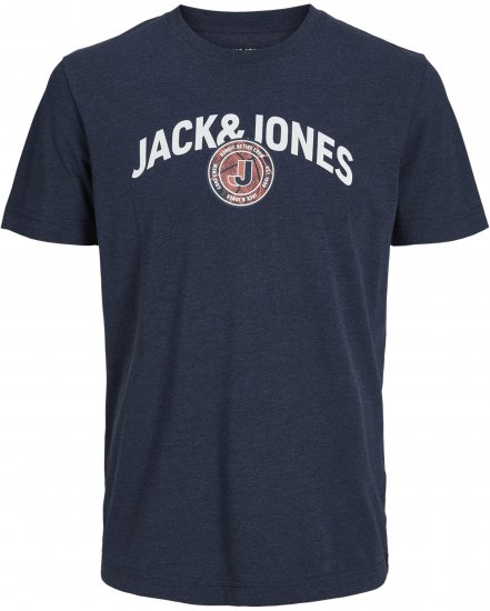 Jack & Jones Ounce T-Shirt Navy - Μακό μπλουζάκια - Aνδρικά μπλουζεσ μεγάλα μεγέθη