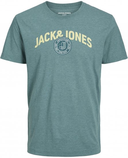 Jack & Jones Ounce Logo T-Shirt Grey - Μακό μπλουζάκια - Aνδρικά μπλουζεσ μεγάλα μεγέθη