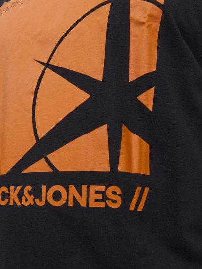 Jack & Jones Conrad T-Shirt Black - Μακό μπλουζάκια - Aνδρικά μπλουζεσ μεγάλα μεγέθη
