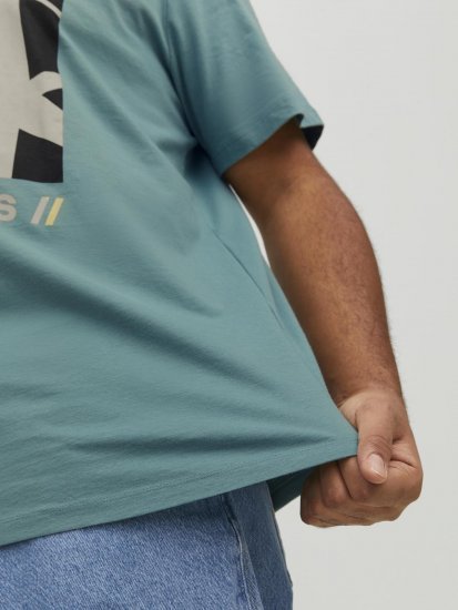 Jack & Jones Conrad T-Shirt Grey - Μακό μπλουζάκια - Aνδρικά μπλουζεσ μεγάλα μεγέθη