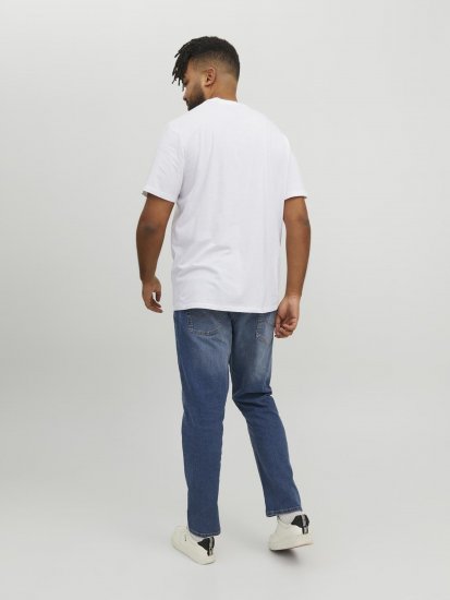 Jack & Jones Conrad T-Shirt White - Μακό μπλουζάκια - Aνδρικά μπλουζεσ μεγάλα μεγέθη