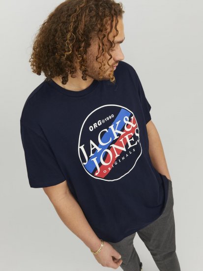 Jack & Jones Codyy T-Shirt Navy - Μακό μπλουζάκια - Aνδρικά μπλουζεσ μεγάλα μεγέθη