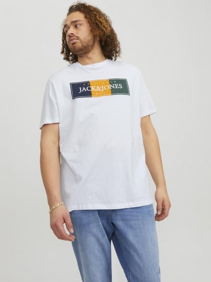 Jack & Jones Codyy T-Shirt White - Μακό μπλουζάκια - Aνδρικά μπλουζεσ μεγάλα μεγέθη