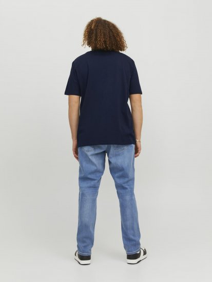 Jack & Jones Copenhagen Photo T-Shirt Navy - Μακό μπλουζάκια - Aνδρικά μπλουζεσ μεγάλα μεγέθη