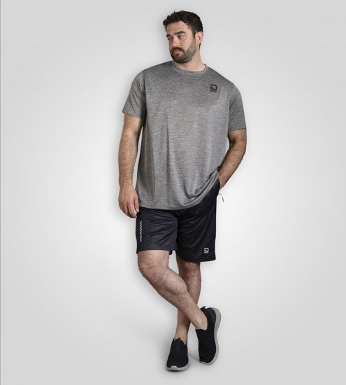 D555 Retford T-Shirt Lightweight Peach Finished Grey - Μακό μπλουζάκια - Aνδρικά μπλουζεσ μεγάλα μεγέθη
