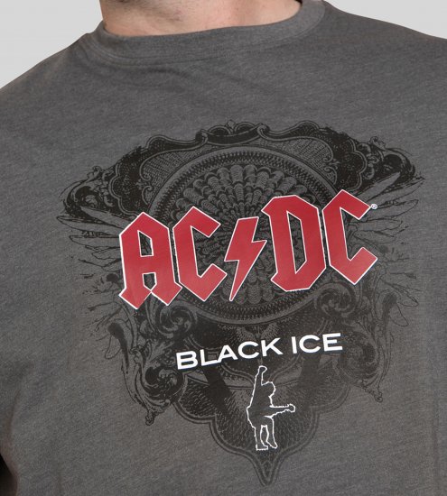 D555 Clydebank T-Shirt Official AC/DC Black Ice Grey - Μακό μπλουζάκια - Aνδρικά μπλουζεσ μεγάλα μεγέθη