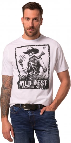 JP1880 T-Shirt 2-Pack Wild West Black And White - Μακό μπλουζάκια - Aνδρικά μπλουζεσ μεγάλα μεγέθη