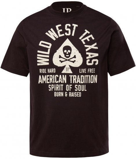 JP1880 T-Shirt 2-Pack Wild West Black And White - Μακό μπλουζάκια - Aνδρικά μπλουζεσ μεγάλα μεγέθη