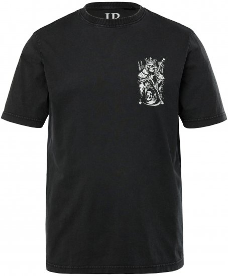 JP1880 T-Shirt Vintage Skeleton Black - Μακό μπλουζάκια - Aνδρικά μπλουζεσ μεγάλα μεγέθη