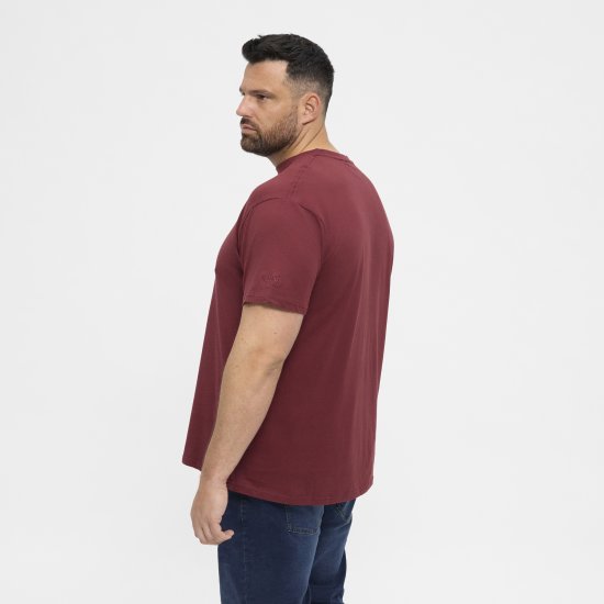 North Latitude T-Shirt O-Neck Bordeaux TALL - TALL Πόλο μπλουζάκια - T-Shirt για Ψηλούς Άνδρες