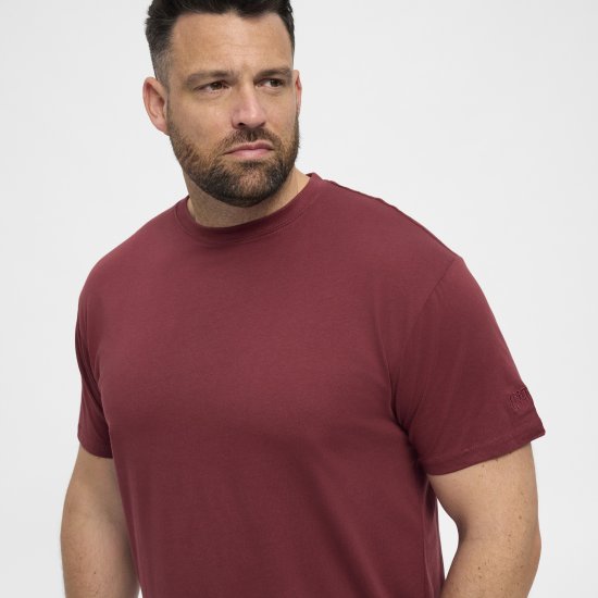 North Latitude T-Shirt O-Neck Bordeaux TALL - TALL Πόλο μπλουζάκια - T-Shirt για Ψηλούς Άνδρες