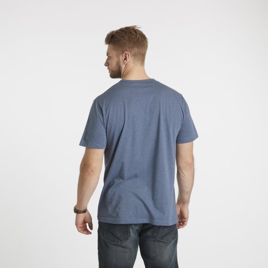 North Latitude Denim Printed T-Shirt Blue Melange TALL - TALL Πόλο μπλουζάκια - 