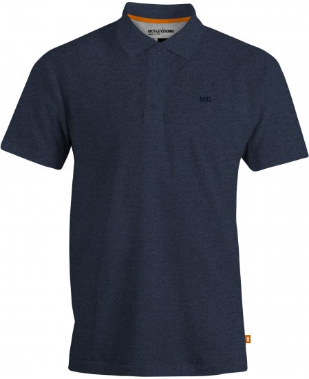 Motley Denim Bratislava Polo Dark Indigo - Πόλο μπλουζάκια - Aνδρικά μπλουζακια πολο μεγάλα μεγέθη