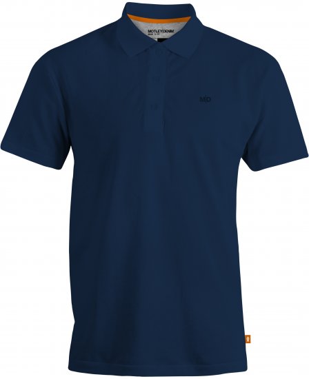 Motley Denim Bratislava Polo Navy - Πόλο μπλουζάκια - Aνδρικά μπλουζακια πολο μεγάλα μεγέθη