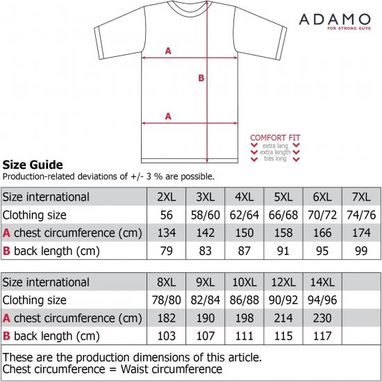 Adamo Motivshirt Comfort Fit College Grey - Μακό μπλουζάκια - Aνδρικά μπλουζεσ μεγάλα μεγέθη