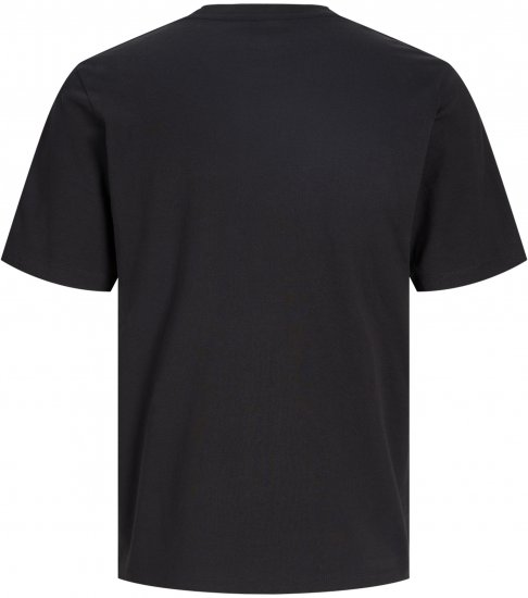 Jack & Jones Kevin Μπλουζάκι Μαύρο - Μακό μπλουζάκια - Aνδρικά μπλουζεσ μεγάλα μεγέθη