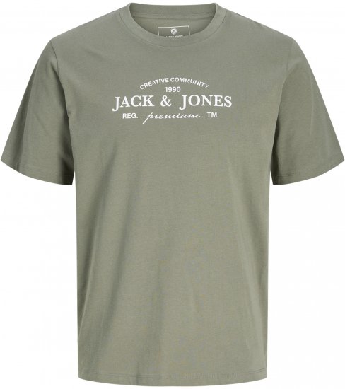 Jack & Jones Kevin Μπλουζάκι Γκρι - Μακό μπλουζάκια - Aνδρικά μπλουζεσ μεγάλα μεγέθη
