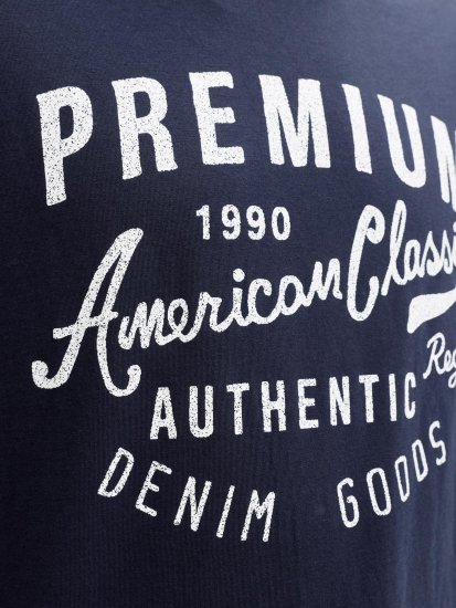 Jack & Jones Alex Μπλουζάκι Σκούρο Μπλε - Μακό μπλουζάκια - Aνδρικά μπλουζεσ μεγάλα μεγέθη