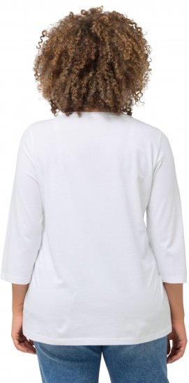 Ulla Popken City Name Graphic Tee Snow White - Τυπωμένα T-shirts για γυναίκες - 