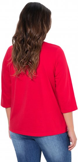 Ulla Popken City Name Graphic Tee Lychee - Τυπωμένα T-shirts για γυναίκες - 