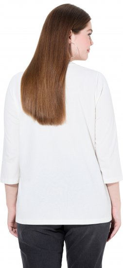 Ulla Popken SPRING Studded 3/4 Sleeve Tee Off-White - Μπλουζάκια - 
