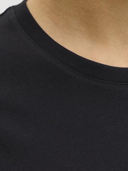 Jack & Jones Dover Denim O-Neck T-Shirt Black - Μακό μπλουζάκια - Aνδρικά μπλουζεσ μεγάλα μεγέθη