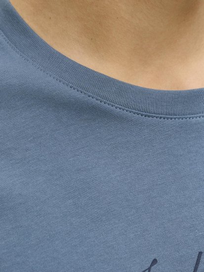 Jack & Jones Dover Denim O-Neck T-Shirt Grey - Μακό μπλουζάκια - Aνδρικά μπλουζεσ μεγάλα μεγέθη