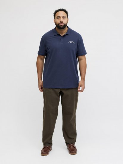 Jack & Jones College Logo Short Sleeve Polo Shirt Blue - Πόλο μπλουζάκια - Aνδρικά μπλουζακια πολο μεγάλα μεγέθη