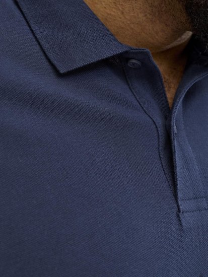 Jack & Jones College Logo Short Sleeve Polo Shirt Blue - Πόλο μπλουζάκια - Aνδρικά μπλουζακια πολο μεγάλα μεγέθη